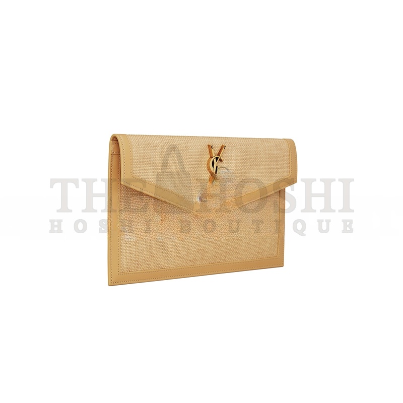 Y51 UPTOWN POUCH IN MICRO RAFFIA 5657392UF2W9985 (27*16*2cm) Master Quality